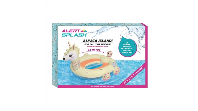 Alert Splash Opblaasbare Lama Eiland met 5 Stickers 310x270x175 cm