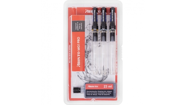 Aristo AR-64313 Tekenpen Set MG1 PRO 0.18/0.25/0.35 mm 4-delig