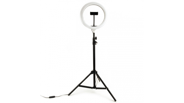 Selfie Ringlamp 26 Cm Met Statief 210cm