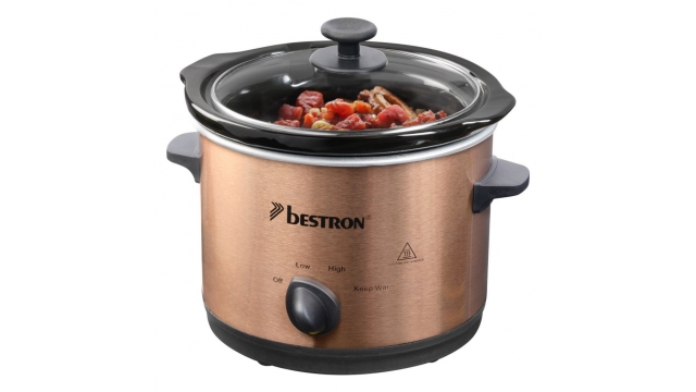 Bestron ASC150CO Slowcooker 1.5L Koper/Zwart