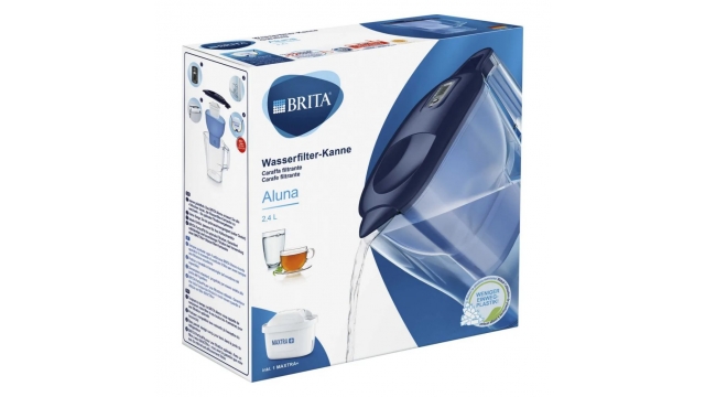 Brita Aluna Waterfilterkan 2.4L Blauw/Transparant