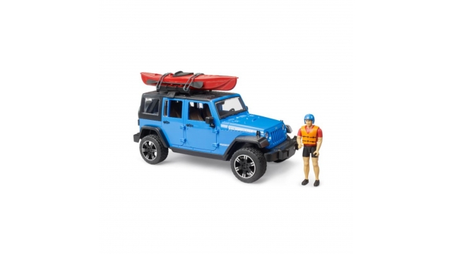 Bruder 02529 Jeep Wrangler Rubicon Unlimited + Kajak en Figuur