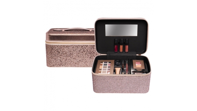 Casuelle Beautycase Brons/Glitter