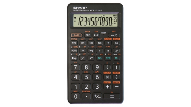 Citizen SH-EL501TWH Calculator Sharp EL501TWH Zwart-wit Wetenschappelijk