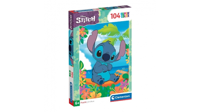 Clementoni Super Color Puzzel Disney Stitch 104 Stukjes