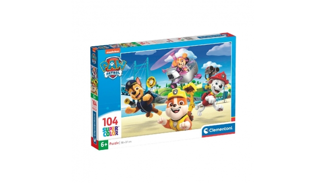 Clementoni Supercolor Puzzel Paw Patrol 104 Stukjes