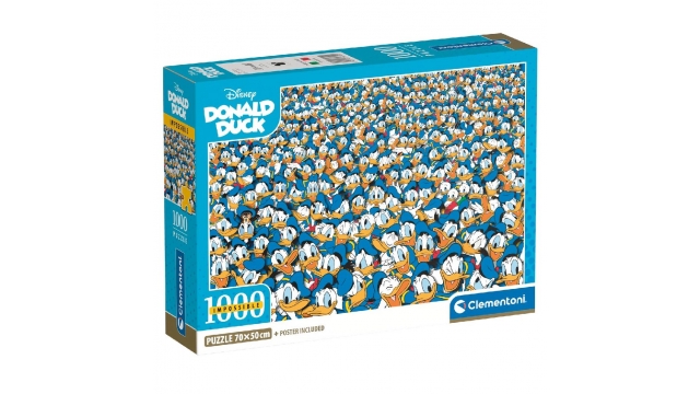 Clementoni Impossible Puzzel Disney Donald Duck 1000 Stukjes