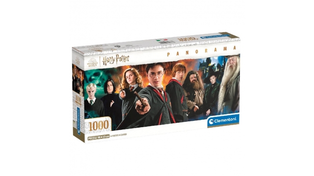 Clementoni Panorama Puzzel Harry Potter 1000 Stukjes + Poster