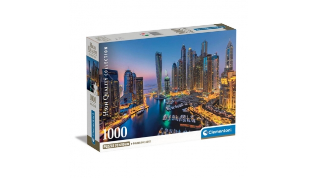 Clementoni High Quality Collection Puzzel + Poster Dubai 1000 Stukjes