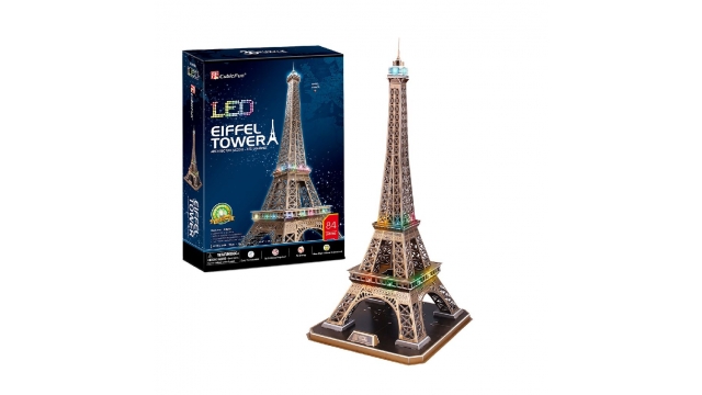 Cubic Fun 3D LED Puzzel de Eifeltoren 84 Stukjes