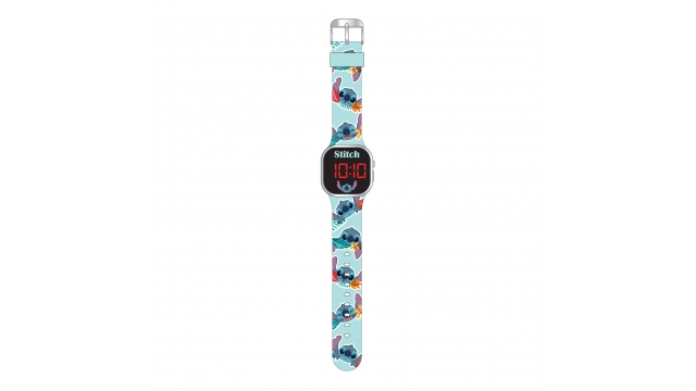 Disney Stitch LED Horloge Turquoise