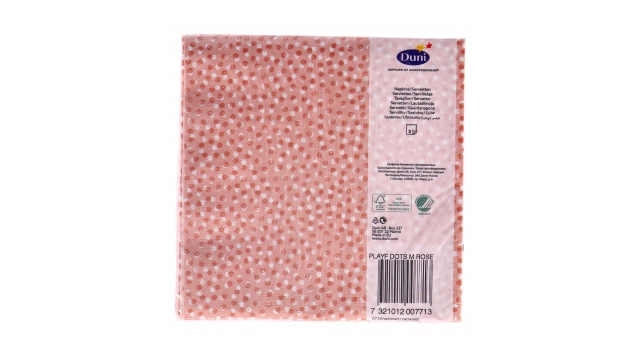 Duni Servetten Playful Dots Mellow Rose 33x33 Cm