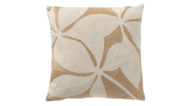 Dutch Decor Elin Sierkussen 45x45 cm Taupe/Wit