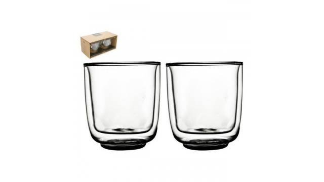 Gusta Fika Dubbelwandig Glas 250ml set 2 stuks