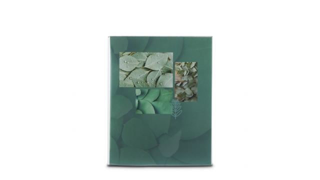 Hama Singo II Soft Cover Fotoalbum Leaves voor 80 Foto's van 10x15 cm Groen