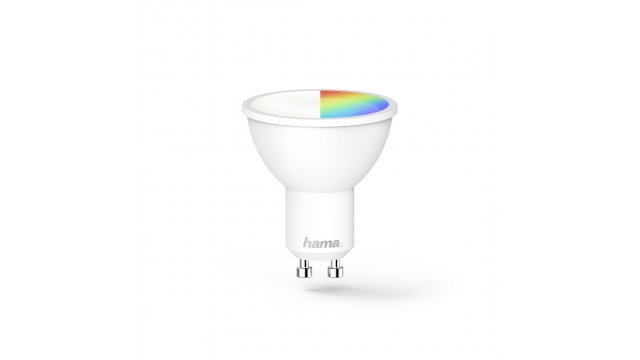 Hama Wifi-Ledlamp GU10 5.5W RGBW Dimbaar Wit