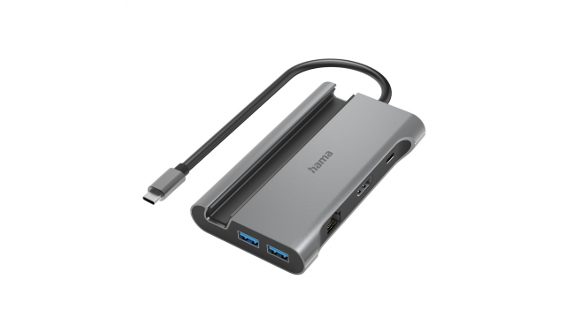 Hama Connect2Mobile USB C Hub Multiport 7 Poorten Antraciet