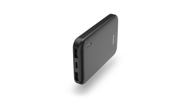 Hama Power Pack Pocket 5 5000mAh Uitgangen: 2x USB-A Antraciet