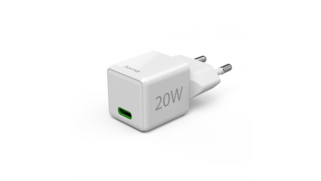 Hama Snellader USB-C PD/Qualcomm® Super-Mini-Charger 20 W Wit