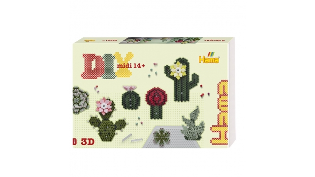 Hama Strijkkralen DIY Midi 3D Art Succulents 6000 Stuks