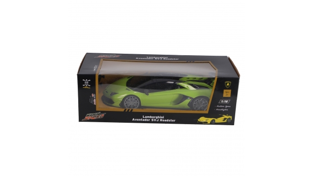 RC Lamborghini Aventador SVJ Roadster 1:16 + Licht Neon Groen