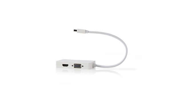 Nedis CCGP37465WT02 Mini-displayport Multi-adapterkabel Mini-displayport Male - Vga Female + Dvi-d 24+1-pins Female + Hdmi™-uitgang 0,2 M Wit