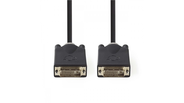 Nedis CCBP32000AT20 Dvi-kabel Dvi-d 24+1-pins Male - Dvi-d 24+1-pins Male 2,0 M Antraciet