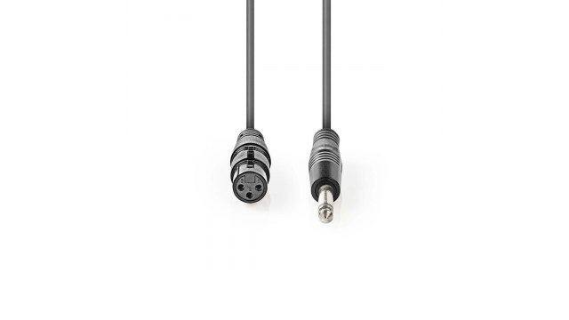 Nedis COTG15120GY100 Ongebalanceerde Xlr-audiokabel Xlr 3-pins Female - 6,35 Mm Male 10 M Grijs