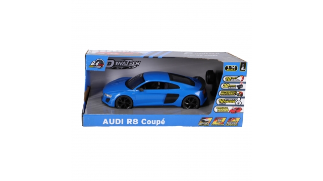 RC Audi R8 Coupé 1:14 + Licht Blauw