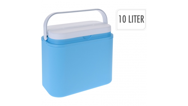 Koelbox 10L Blauw/Wit