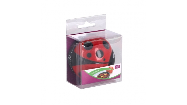 Patisse Kookwekker Lieveheersbeestje 6 cm Zwart/Rood