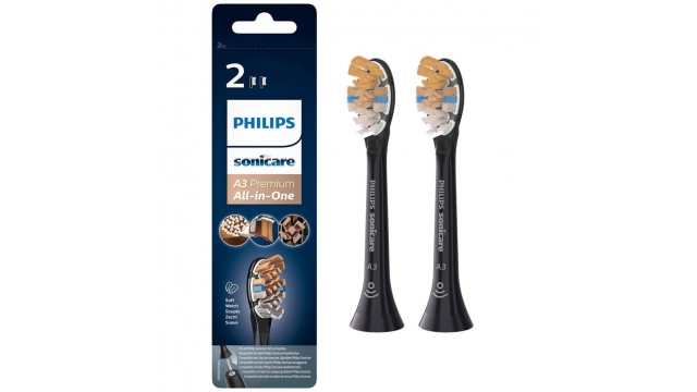 Philips HX9092/11 A3 Premium All In One Opzetborstels 2 Stuks Zwart