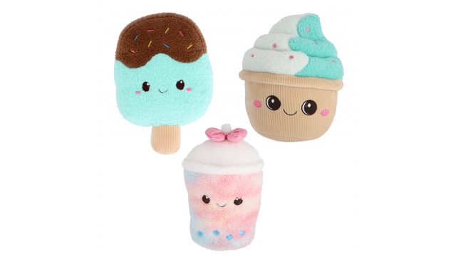 Pluchiez Ijs / Cupcake / Bubbletea Pluche Assorti