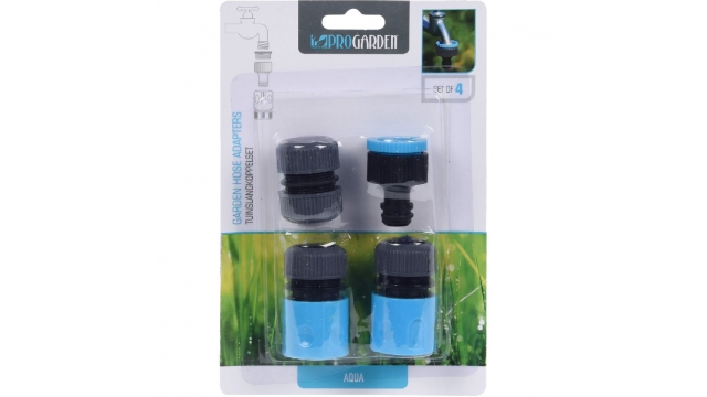 Pro Garden Tuinslangadapter Set 4-delig