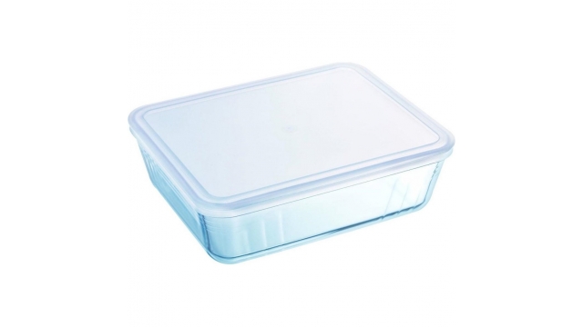 Pyrex Cook & Freeze Glazen Ovenschaal + Deksel 4L Transparant