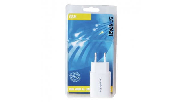 Scanpart GSM Lader USB-A en USB-C 25W Wit