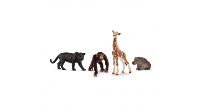 Schleich Wild Life Dieren 4 Stuks