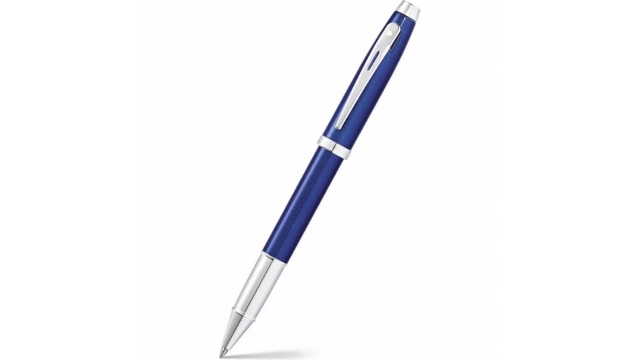 Sheaffer SF-E1933951 Rollerball 100 M Glossy Blue Lacquer Chrome Plated