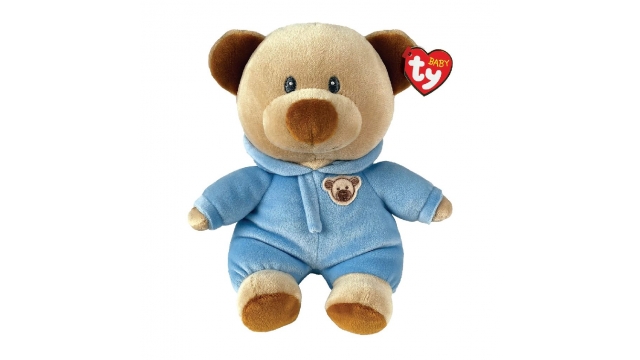 TY Baby Knuffel Pyjamabeer 15 cm Blauw